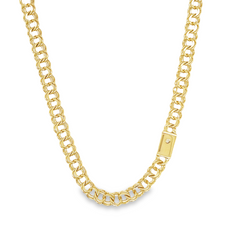 10KT Yellow Gold 6mm Solid Chino Link Chain 22