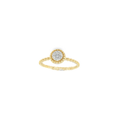 14KT YELLOW GOLD DIAMOND .10CT PROMISE RING