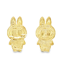 10KT Gold Plus Bear Full Body Earrings