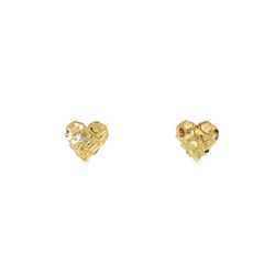 10KT YELLOW GOLD NUGGET STUD EARRINGS
