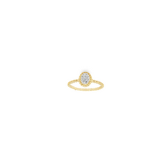 14KT YELLOW GOLD .10CT DIAMOND ENGAGEMENT RING