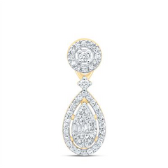 1/4CTW-DIA P1 GIFT PEAR PENDANT