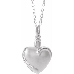 Sterling Silver Heart Ash Holder 18