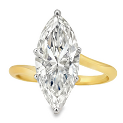6.06CT Certified Lab-Created Marquise Diamond Solitaire Engagement Rin