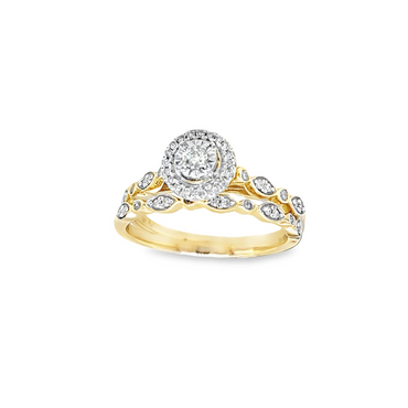 10KT DIAMOND .25CT BRIDAL SET