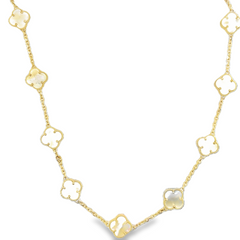 10KT Gold Necklae with 11 Carnelian Flowers Double Sided with Diamond Cut Back 18Inches Carnelian is considered a lucky stone, capable of boosting self-esteem, creativity, motivation, love, passion, and courage.