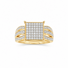 10K Yellow Gold 0.55CT Diamond Engagement Ring