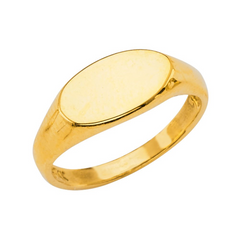 14KT Yellow Gold Baby Signet Ring