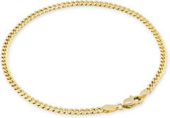 10KT Gold 3MM Miami Cuban Bracelet 7 Inches