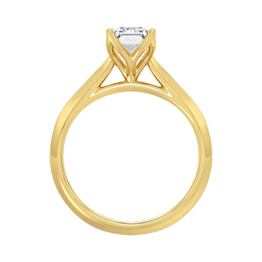 2.0 CT Certified Lab-Created Emerald Cut Diamond Solitaire Engagement
