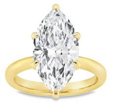 5.22CTTW Certified Lab-Created Marquise Diamond Engagement Ring with H