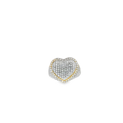 10KT YELLOW GOLD 1.50CT DIAMOND HEART RING