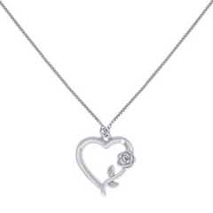 Silver Necklaces with Charm