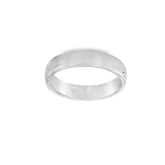 Sterling Silver Men's Plain Wedding Band #14