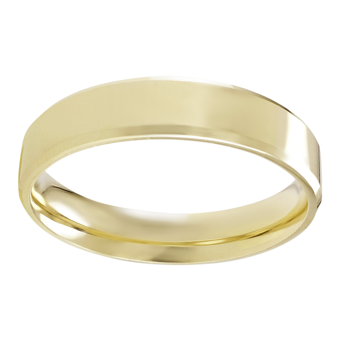 10KT Two-Tone Gold 5MM Solid Wedding Band