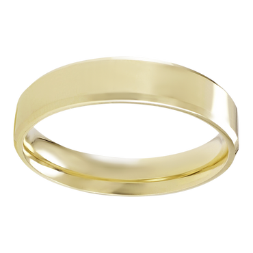 10KT Two-Tone Gold 5MM Solid Wedding Band