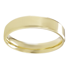 10KT Two-Tone Gold 5MM Solid Wedding Band