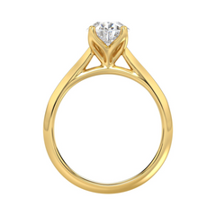 2.0 CT Certified Lab-Created Pear Diamond Solitaire Engagement Ring in