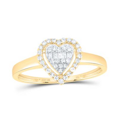 1/5CTW-DIA NK FASHION HEART RING