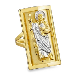 10KT Gold San Judas Ring Size 9