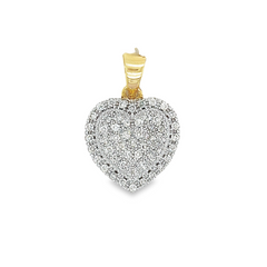 10K GOLD DIAMOND HEART PENDANT 1.79 CTTW
