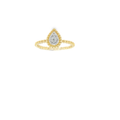 14KT YELLOW GOLD DIAMOND .10CT PROMISE RING