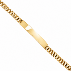10KT Gold 5.5MM Petatillo Bracelet 7 Inches Free Engraving