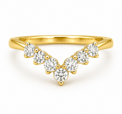 0.57CTTW Lab-Created Band in 14KT Yellow Gold Setting (Not Certified)