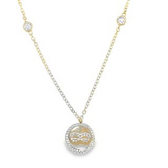 14KT YELLOW GOLD INFINITY NECKLACE