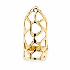 Aura Statement Ring | 10KT Gold | 40mm Openwork Fashion Ring