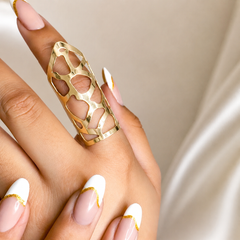 Aura Statement Ring | 10KT Gold | 40mm Openwork Fashion Ring