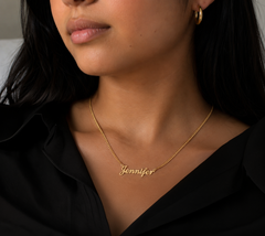 Personalized Name Necklace in 10KT Gold/Cadena de Oro 10KT Personalizada con Nombre