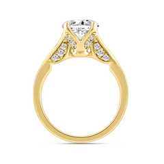 LADIES RING 2.25CT ROUND DIAMOND 14K YELLOW GOLD (CENTER STONE ROUND DIAMOND 2.00CT)