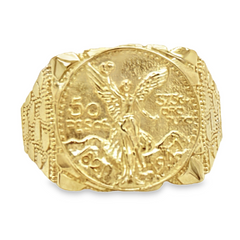 10KT Gold Centenario Nugget Ring