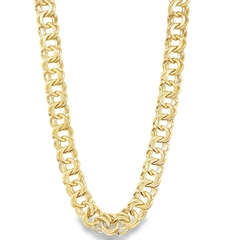 10KT Yellow Gold 8mm Solid Chino Link Chain 20