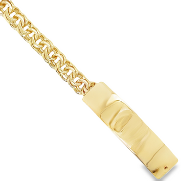 10KT Gold 7MM Regular Chino Link Bracelet, 6 inches (No Name, As Is)