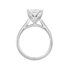 2.0 CT Certified Lab-Created Princess Cut Diamond Solitaire Engagement Ring in 14KT White Gold Setting