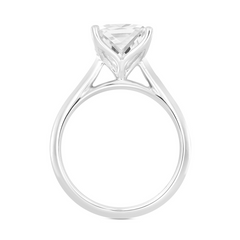 1 CT Certified Lab-Created Princess Diamond Solitaire Engagement Ring in 14KT White Gold Setting