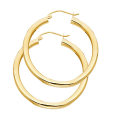 14 KT Lady's Medium Hoop Earrings