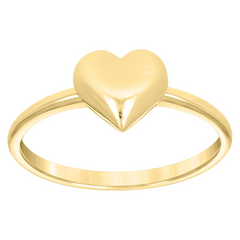 10kt Yellow Gold Womens Heart Ring
