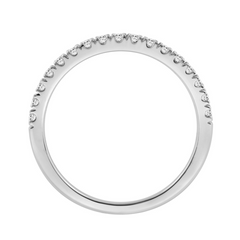 14K White Gold 0.38CTW Certified Lab-Grown Diamond Band