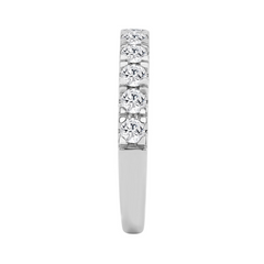 14K White Gold 0.75CTW Certified Lab-Grown Diamond Round Band