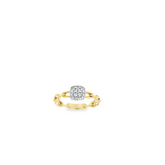 14KT YELLOW GOLD 0.20CT DIAMOND ENGAGEMENT RING