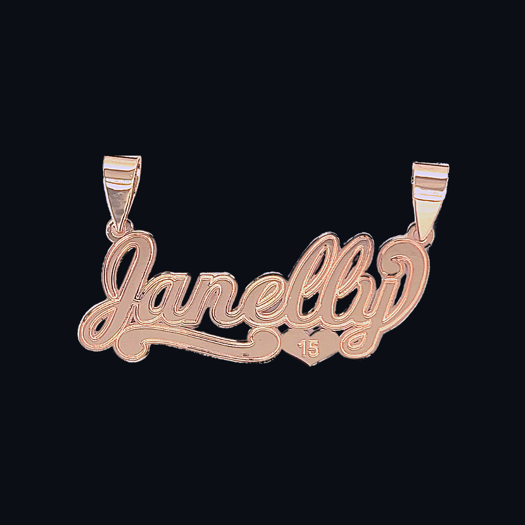 Custom Quince Name Pendant/Dije de Nombre Peronalizado para Quinceanera