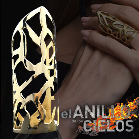Anillo De Novela El Señor de Los Cielos De Oro 10KT/10KT Gold Monica Robles Inspired Ring