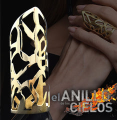 Anillo De Novela El Señor de Los Cielos De Oro 10KT/10KT Gold Monica Robles Inspired Ring