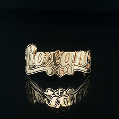 Anillo con Nombre Para Quinceanera De Oro 10KT/Quinceanera Custom Name Ring in 10KT