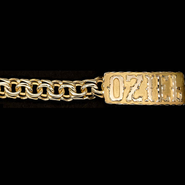 アクセサリー Dager ID Baby Classic Link Bracelet 18cm Baby ID Bracelet Cuban Link/ 18K Gold Filled Bracelets