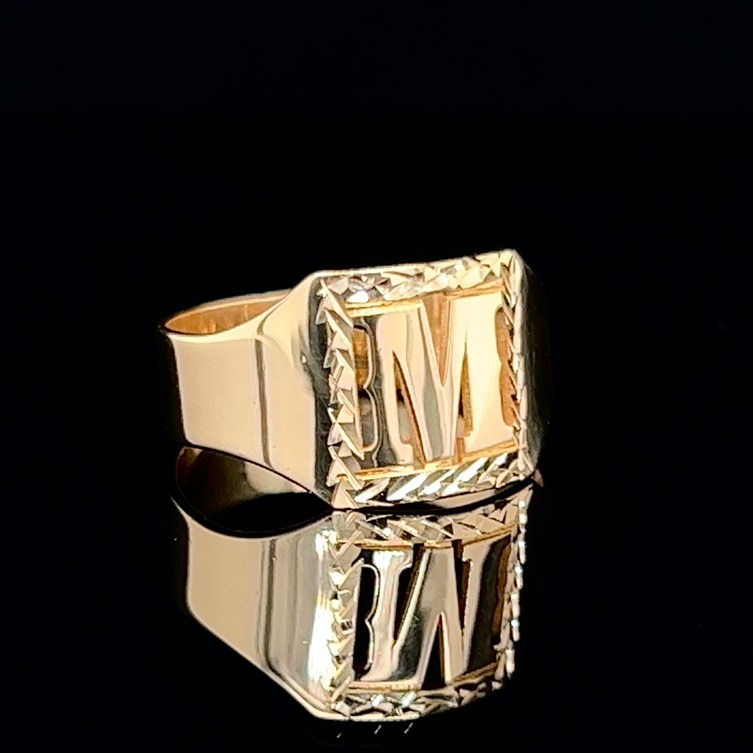Anillo Inicial para Niños de Oro 10KT/10KT Gold Children Initial Ring