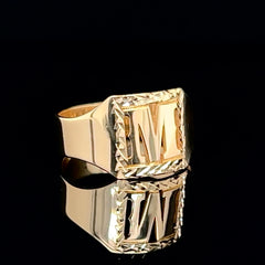 Anillo Inicial para Niños de Oro 10KT/10KT Gold Children Initial Ring